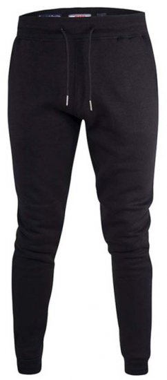 D555 Brandon Sweatpants with Tapered leg Black - Спортни панталони & Kъси панталони - мъжки спортни панталони големи размери