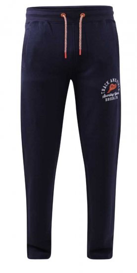 D555 Chilworth Open Hem Jogger Navy - Спортни панталони & Kъси панталони - мъжки спортни панталони големи размери