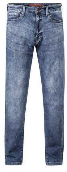 D555 Taurus Fit Stretch Jeans With Sandblasting - Дънки и панталони - мъжки Дънки и панталони големи размери