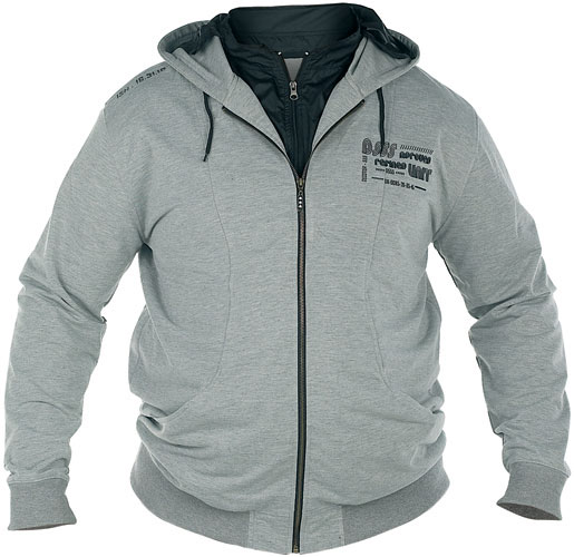 Duke Refined Hoody Grey - Суичъри & cуичъри с качулка - мъжки суичъри големи размери
