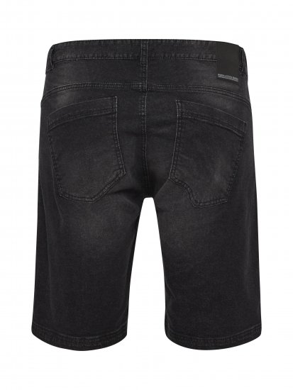 North Latitude 51336 denim къси панталони в черно - Шорти - мъжки къси панталони големи размери