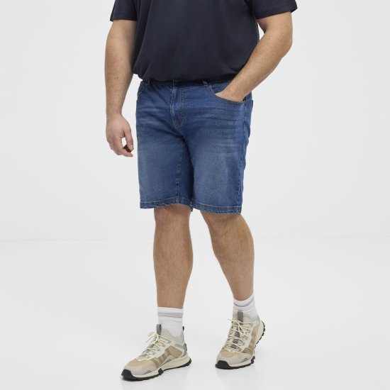 North Latitude 51336 denim къси панталони в синьо - Шорти - мъжки къси панталони големи размери
