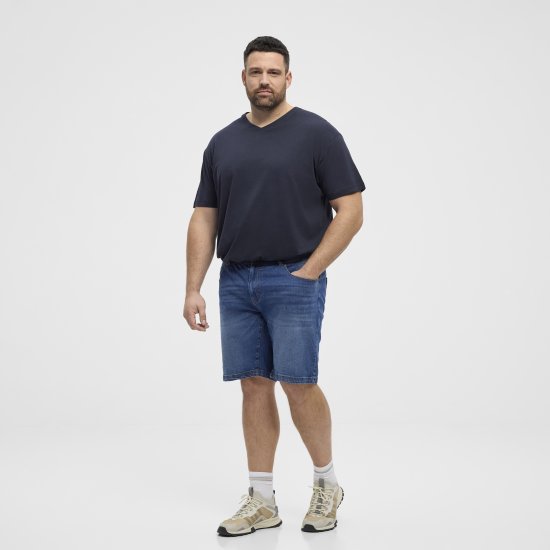 North Latitude 51336 denim къси панталони в синьо - Шорти - мъжки къси панталони големи размери