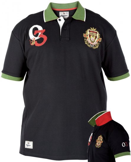 Duke El Dorado Polo - Поло тениски - мъжки тениски с яка големи размери