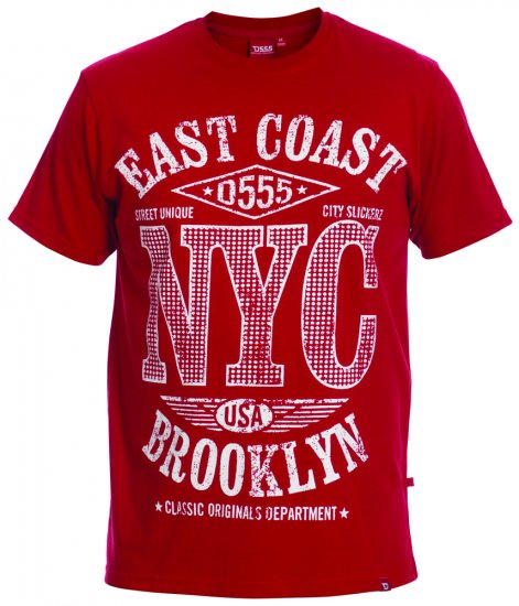 D555 Riga Tee + Shirt - Ризи - мъжки ризи големи размери