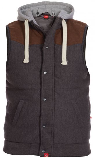 D555 Lowell Waistcoat Charcoal - Якета - мъжки якета големи размери