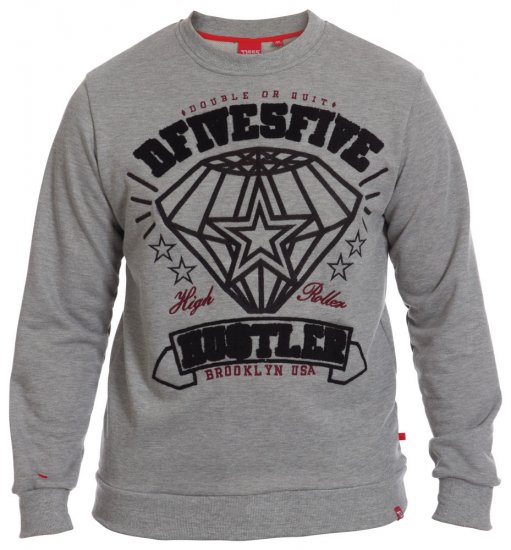 D555 Hustler Sweat - Суичъри & cуичъри с качулка - мъжки суичъри големи размери