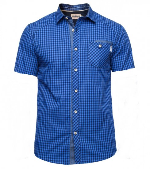Mish Mash Grill Blue S/S - Ризи - мъжки ризи големи размери