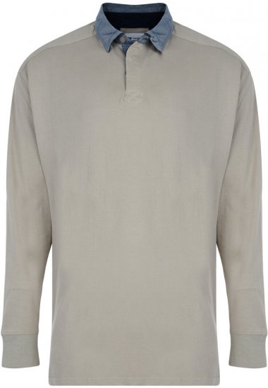 Kam 754 Rugby Top Stone - Поло тениски - мъжки тениски с яка големи размери