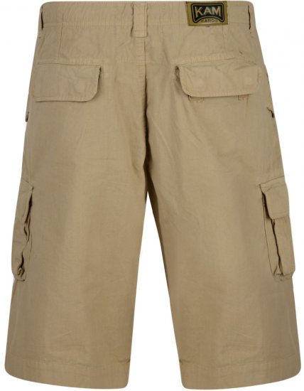 Kam Jeans 386 Cargo Shorts Sand - Шорти - мъжки къси панталони големи размери
