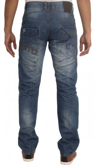 ETO Jeans EM547 - Дънки и панталони - мъжки Дънки и панталони големи размери