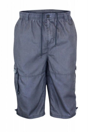 D555 Mason Cargo Shorts Grey - Шорти - мъжки къси панталони големи размери