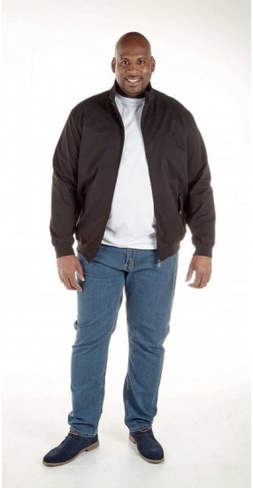 D555 Windsor Cotton Harrington Jacket Black - Якета - мъжки якета големи размери