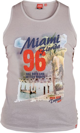 D555 Addison Vest Grey Melange - Тениски - мъжки тениски големи размери