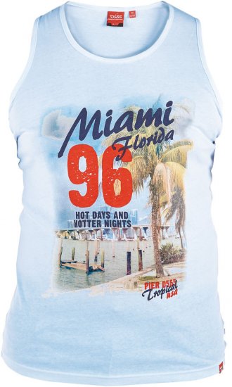 D555 Addison Vest Sky Blue - Тениски - мъжки тениски големи размери