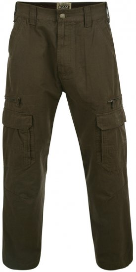 Kam Jeans Cargo pants Khaki TALL SIZES - МЪЖКО ОБЛЕКЛО MT-6XLT - дрехи за високи мъже