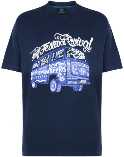 Kam Jeans Festival Combi T-shirt - Тениски - мъжки тениски големи размери