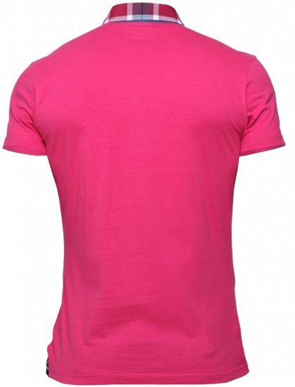 Mish Mash Polo Vinny Pink - Поло тениски - мъжки тениски с яка големи размери