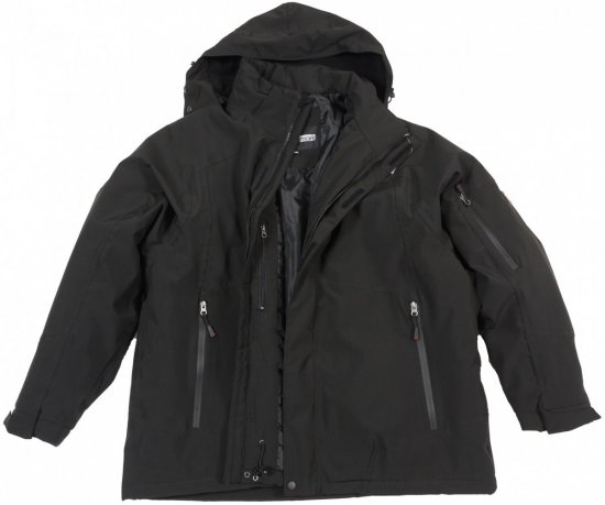 Marc & Mark Basel Tech-winter jacket Black - Якета - мъжки якета големи размери