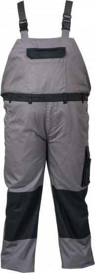 Marc & Mark Work-bib Grey - Работно облекло - мъжки работно облекло големи размери