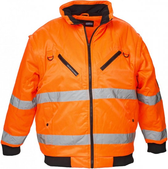 Marc & Mark Hi-Vis Work-jacket/vest Orange - Работно облекло - мъжки работно облекло големи размери