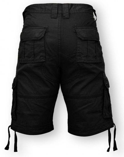 D555 Jarrod Cargo Short Black - Шорти - мъжки къси панталони големи размери