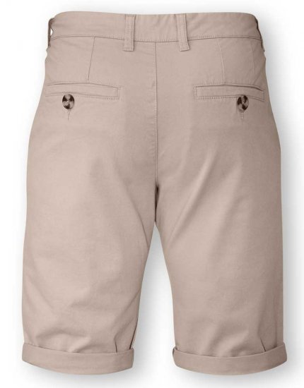 D555 COLTEN Stretch Cotton Chino Short Beige - Шорти - мъжки къси панталони големи размери