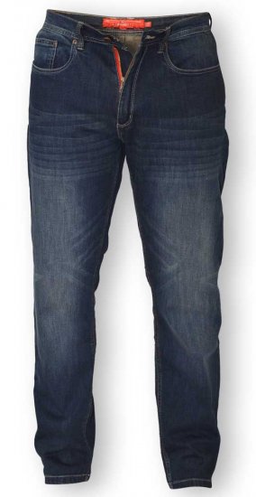 D555 BOURNE Tapered Dark Vintage Stretch Jeans - Дънки и панталони - мъжки Дънки и панталони големи размери