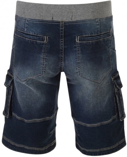 Kam Jeans Dito Denim Shorts Dark Used - Шорти - мъжки къси панталони големи размери