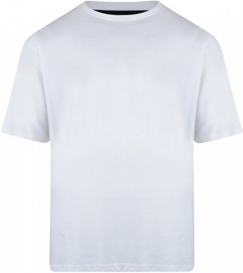 Motley Denim T-shirt White - Тениски - мъжки тениски големи размери