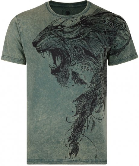 K.J. Lion Print T-shirt - Тениски - мъжки тениски големи размери