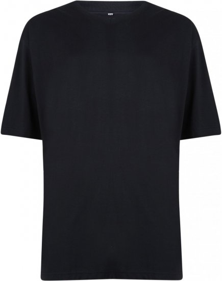 Motley Denim V-neck T-shirt Black - Тениски - мъжки тениски големи размери