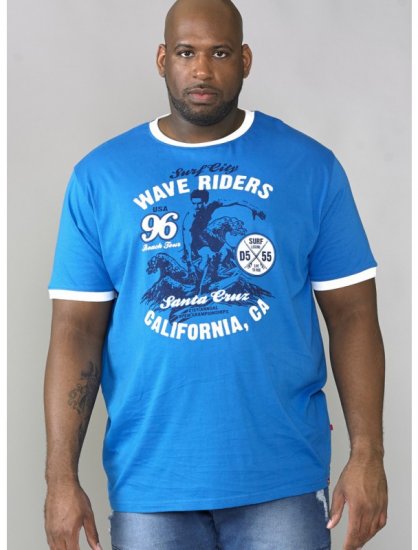 D555 Balder T-shirt Royal Blue - Тениски - мъжки тениски големи размери