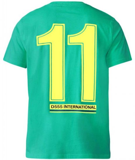 D555 Ricardo T-shirt Green - Тениски - мъжки тениски големи размери