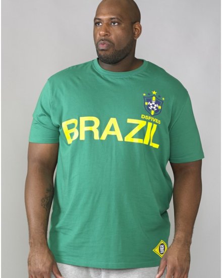 D555 Ricardo T-shirt Green - Тениски - мъжки тениски големи размери