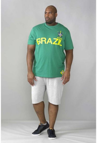 D555 Ricardo T-shirt Green - Тениски - мъжки тениски големи размери