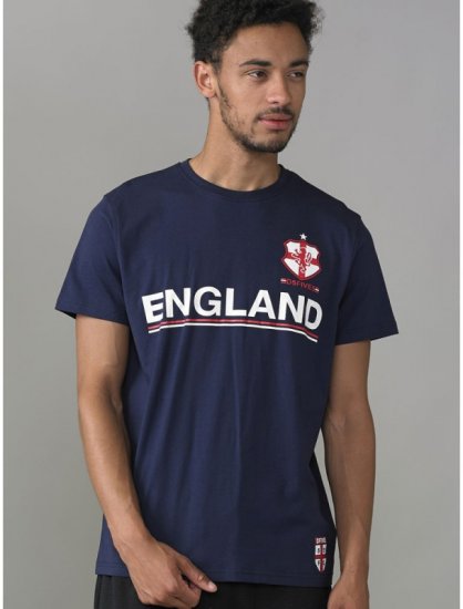 D555 Leon T-shirt Navy - Тениски - мъжки тениски големи размери