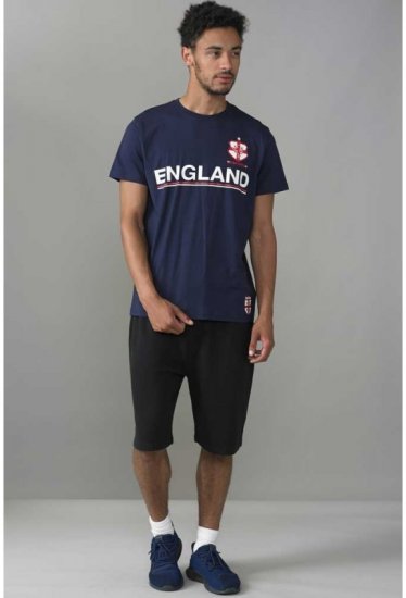D555 Leon T-shirt Navy - Тениски - мъжки тениски големи размери