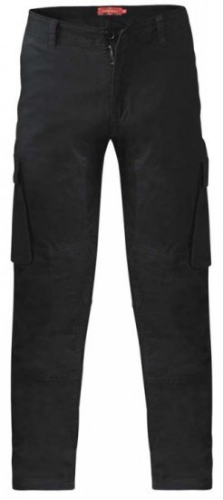 D555 Nelson Stretch Tapered Cargo Pants Black - Дънки и панталони - мъжки Дънки и панталони големи размери