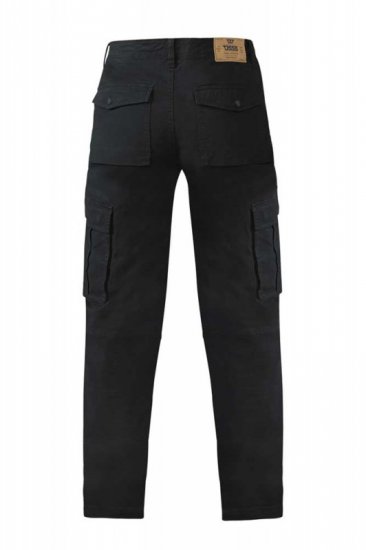 D555 Nelson Stretch Tapered Cargo Pants Black - Дънки и панталони - мъжки Дънки и панталони големи размери