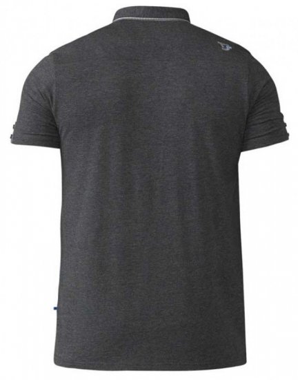 D555 Hogan Polo Charcoal - Поло тениски - мъжки тениски с яка големи размери