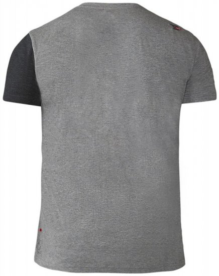 D555 Authentic T-shirt Grey - Тениски - мъжки тениски големи размери