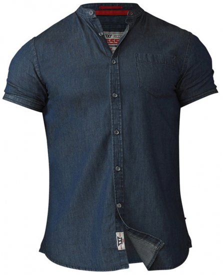 D555 Astra Short Sleeve Denim Shirt - Ризи - мъжки ризи големи размери