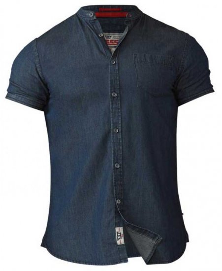 D555 Astra Short Sleeve Denim Shirt - Ризи - мъжки ризи големи размери
