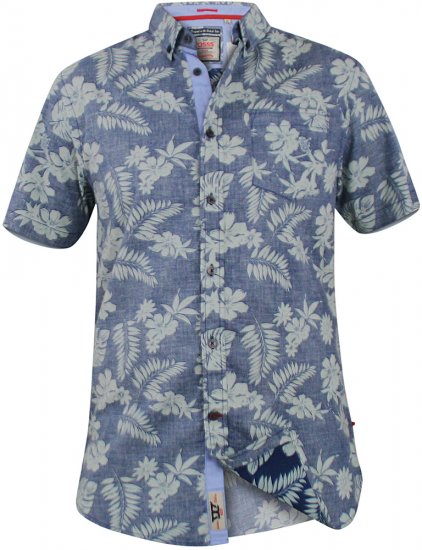 D555 Oswald Short Sleeve Hawaii Shirt - Ризи - мъжки ризи големи размери