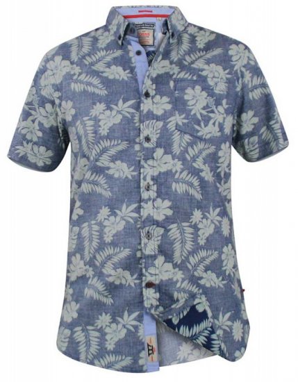 D555 Oswald Short Sleeve Hawaii Shirt - Ризи - мъжки ризи големи размери