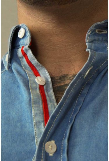 D555 Nathan Short Sleeve Shirt Blue - Ризи - мъжки ризи големи размери