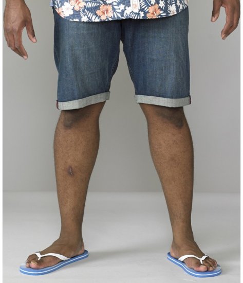 D555 Arix Denim Stretch Shorts - Шорти - мъжки къси панталони големи размери
