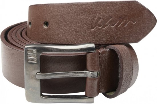 Kam Jeans 913 Jeans Belt Genuine Leather Brown , 3,5cm - Колани - мъжки колани големи размери