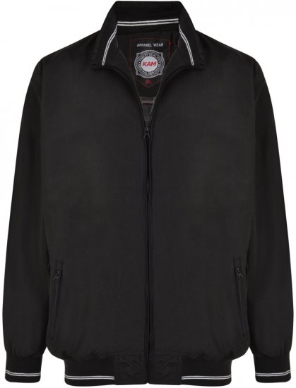 Kam Jeans 436 Summer Jacket Black - Якета - мъжки якета големи размери